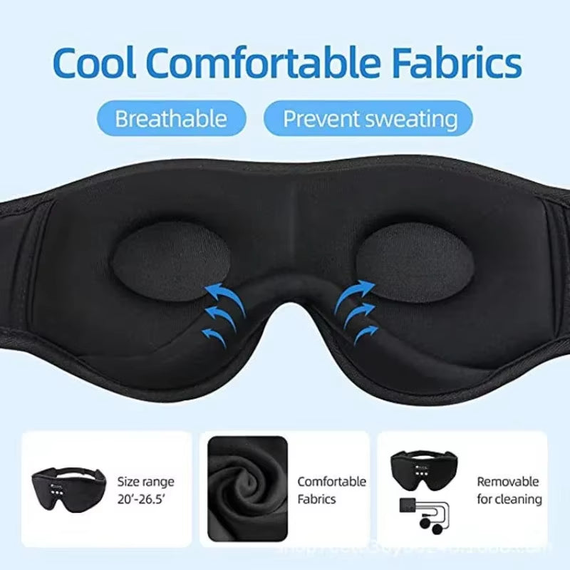 Experience Ultimate Relaxation with Our Bluetooth Sleeping Mask Featuring Built-In HD Speakers