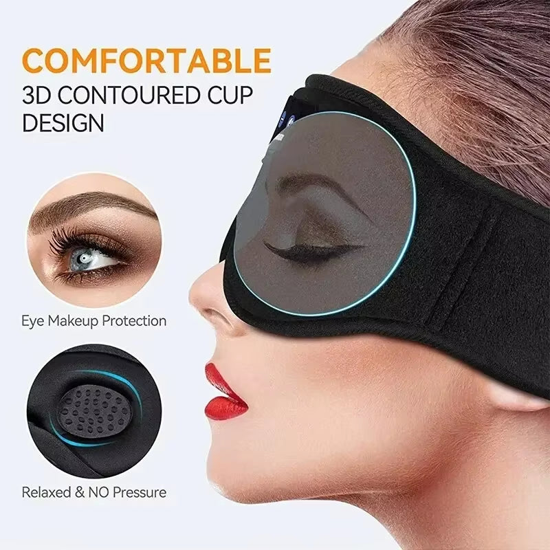 Experience Ultimate Relaxation with Our Bluetooth Sleeping Mask Featuring Built-In HD Speakers